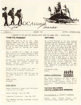 OCAsional News, volume 1