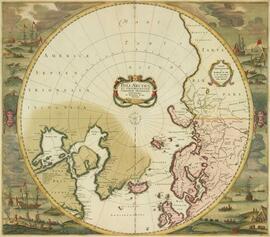 Arctic Regions. 1680? De Wit, Frederick Poli Arctici et circumiacentium terrarum descriptio novis...