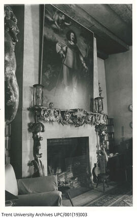Painting above the fireplace at Vogrie home