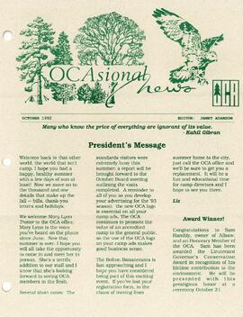 OCAsional News, with inserts