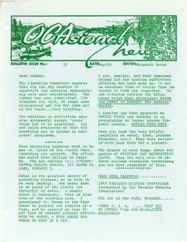OCAsional News, bulletin issue No. 22